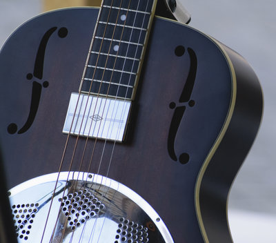 Dik Banovich playing guitar